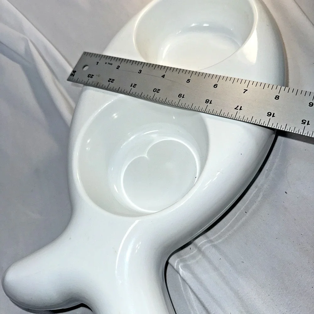HING The Fish Shaped Food and Water Bowl for Cats Non-Slip (No Removeable Bowls)